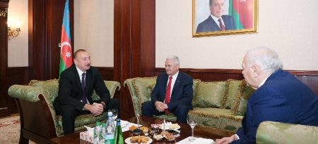 Prezident İlham Əliyev Binəli Yıldırım ilə görüşüb