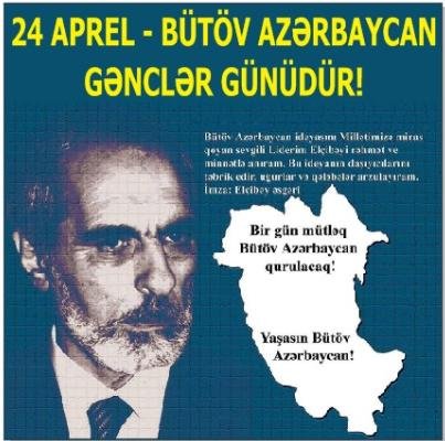 Hüquq müdafiəçisi Bütöv Azərbaycan Gənclər günü ilə əlaqədar çağrış etdi!-24 aprel